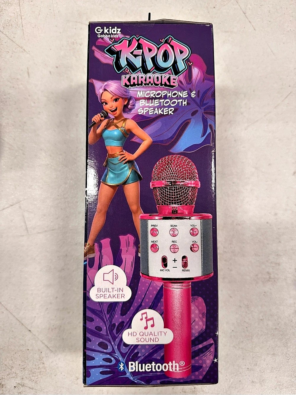G kidz K-pop Karaoke Microphone & Bluetooth Speaker Bluetooth Microphone Speaker